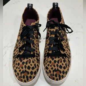 Kate Spade Leopard Print Sneakers | Women’s 7.5 B | Velvet Laces | Clean